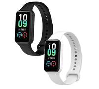 Lot de 2 bracelets compatibles avec Amazfit Band 7, bracelet réglable en silicone pour tracker d'activité Amazfit Band 7, Matériau en silicone souple, flexible et durable