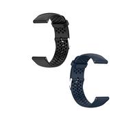 Lot de 2 bracelets compatibles avec Polar Ignite/Ignite 2/Ignite 3/Unite/Pacer/Pacer Pro, 20 mm, bracelet de rechange sport étanche en silicone, pour homme et femme