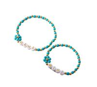 Lot de 2 bracelets créatifs en perles de résine sophistiqués pour le travail et les loisirs, accessoires tendance pour femme, taille unique, Comme décrit