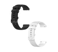 Lot de 2 bracelets de 18 mm compatibles avec Withings ScanWatch 2 38 mm - Bracelet de rechange sport étanche en silicone pour montre ScanWatch 2 38 mm