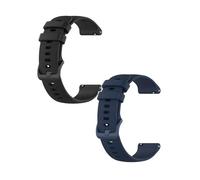 Lot de 2 bracelets de 18 mm compatibles avec Withings ScanWatch 2 38 mm - Bracelet de rechange sport étanche en silicone pour montre ScanWatch 2 38 mm