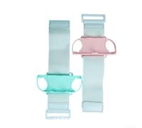 Lot de 2 bracelets de danse Switch en ABS - Ajustement réglable - Suivi du capteur amélioré pour Zumba Ring Fit Adventure Gaming pour sessions (bleu clair)