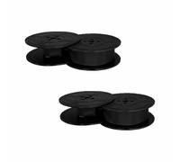 Lot de 2 bracelets de rechange vintage pour machine à écrire avec deux | Compatible avec OKI ML80, 81, 82, 83, 92, 93, TEC EPS600, MA1100, M2600 et UNDERWOOD, pour des impressions claires et nettes