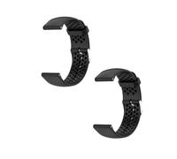 Lot de 2 bracelets de sport compatibles avec Samsung Gear 2/Gear 2 Neo/Gear 2 Live, 22 mm, bracelet de rechange, en silicone respirant, pour Samsung Gear 2/Gear 2 Neo/Gear 2 Live, homme et femme