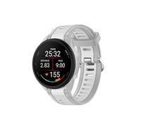 Lot de 2 bracelets de sport en silicone souple compatibles avec Garmin Forerunner 165, blanc