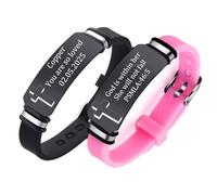 Lot de 2 bracelets en silicone 3D personnalisés avec citation inspirante et verset biblique/nom/texte, bijoux de sobriété chrétienne personnalisés pour fils/fille, silicone Acier inoxydable silicone