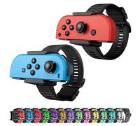 Lot de 2 bracelets en silicone améliorés pour Just Dance 2024 2023 2022 2021 2020 Switch, bandes de danse élastiques réglables ZAONOOL pour manettes OLED Switch, pour adultes et enfants
