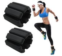 Lot de 2 bracelets lestés ajustables pour poignet/cheville - parfaits pour la marche,le yoga,le pilates, etc. Bracelet lesté- Noir