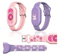 [Lot de 2] Bracelets mignons pour Galaxy SmartTag 2 (2023), support de bracelet en silicone de dessin animé Smart Tag 2, compatible avec Samsung SmartTag 2 coque étanche Smart Tag 2 pour enfants et