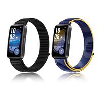 Lot de 2 Bracelets Nylon Loop Compatibles avec Huawei Band 8 Bracelet Rechange Sport Solo Loop Bande Compatible pour Huawei Band 9
