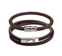 Lot de 2 bracelets Philipp Blanc Gift Marron TU