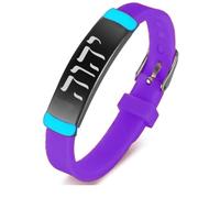 Lot de 2 bracelets phosphorescents en silicone pour homme et femme - Style décontracté - Pour tous les jours et les vacances, Silicone Acier inoxydable Silicone