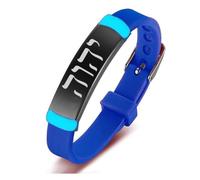 Lot de 2 bracelets phosphorescents en silicone pour homme et femme - Style décontracté - Pour tous les jours et les vacances, Silicone Acier inoxydable Silicone