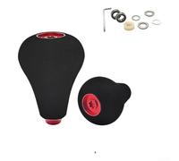 Lot de 2 bras à bascule de rechange avec bouton en EVA compatible avec DRT MK1 et pour moulinet de tambour Daiwa Baitcasting, variante dorée (rouge)