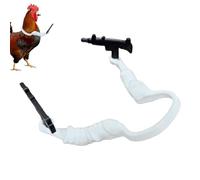 Lot de 2 bras de poulet imprimés en 3D - Accessoires de volaille amusants pour poules, canards et dindes - Accessoires de décoration uniques pour cour et poulailler (blanc)