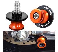 Lot de 2 bras oscillants M10 x 1,5 pour moto - Vis CNC pour bras oscillant SMC 690 R SMC 790 (orange)