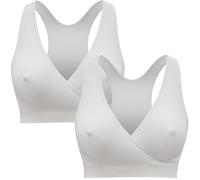 Lot de 2 brassières allaitement blanc - s