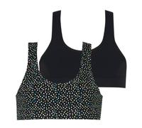 Lot de 2 brassières ecopack motif-noir 10A