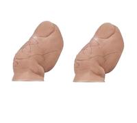 Lot de 2 breloques amusantes en forme de chaussure pour gros orteil - Accessoires 3D pour femme et homme - Décoration de fête d'anniversaire, Big Toes-Hairy, Résine, Pas de gemme