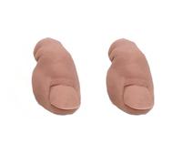 Lot de 2 breloques amusantes en forme de chaussure pour gros orteil - Accessoires 3D pour femme et homme - Décoration de fête d'anniversaire, Big Toes-Bald, Résine, Pas de gemme