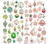 Lot De 2 Breloques En Verre À Vin - Marqueurs Et Décorations Pour Verres À Boire - Pendentifs Pour Les Fêtes