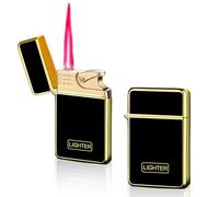 Lot de 2 briquets tempête à gaz rechargeables - Coupe-vent - Pour cuisine, barbecue, camping