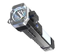 Lot de 2 brise-vitres, brise-vitre de sécurité avec câble USB | Outil de survie en d'aluminium pour ceinture de sécurité