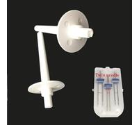 Lot de 2 broches de bobine + aiguille extra double pour machines à coudre Brother, pièces et accessoires B373, B375, BC2100WT, BM2600, CE4000#130920021/13092001/130920051, pièces et accessoires de