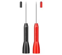 Lot de 2 broches de sonde arrière de 1 mm pour isolation, piercing aiguille non destructive, multimètre, pointes en acier inoxydable