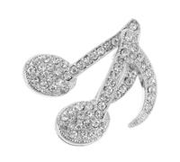 Lot De 2 Broches En Forme De Symbole Musical Pour Femme Accessoire Vintage En Alliage De Zinc Et Idéal Pour Un Pull Une Robe Ou Une Note De Musique