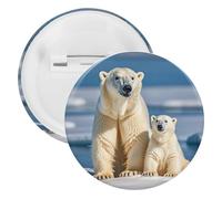 Lot de 2 broches rondes en métal pour sac à dos - Tendance - Pour chemises, vestes, châles, manteaux - Unisexe, 20PCS, Fer blanc, épingles rondes en métal