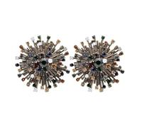 Lot de 2 broches vintage en forme de flocon de neige à double couche avec strass pour femme, hip-hop mécanique en alliage, pour anniversaire, Noël, Nouvel An, Saint-Valentin