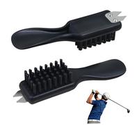 Lot de 2 brosses à Bottes, dissolvant de Boue, nettoyant pour Chaussures Golf, Brosse à Chaussures Poils rigides avec clé Pointe pour rainure Club Golf, randonnée, Bottes d