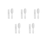 Lot de 2 brosses à cheveux délicates pour bébé + peigne pour nouveau-nés et blanc pour le toilettage du cuir chevelu en douceur