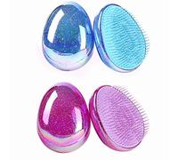 Lot de 2 brosses à cheveux démêlantes anti-nœuds pour massage du cuir chevelu, outils de beauté pour cheveux épais, ondulés, bouclés ou fins sur les femmes, les filles et les enfants