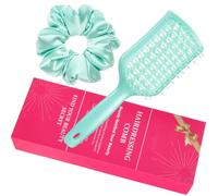Lot de 2 brosses à cheveux démêlantes ventilées avec chouchous pour femmes et filles