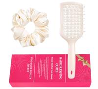 Lot de 2 brosses à cheveux démêlantes ventilées avec chouchous pour femmes et filles
