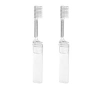 Lot de 2 brosses à dents pliables à poils souples pour enlever le café pour enfants, adultes, filles, brosses à dents rotatives électriques pour adultes