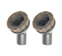 Lot de 2 brosses à épousseter rondes en crin de cheval pour aspirateur Shark pour nettoyer les appareils électroniques et les meubles