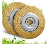 Lot de 2 brosses à joints compatibles avec Gloria, accessoires pour appareils MultiBrush et WeedBrush Brosse métallique en laiton pour le nettoyage des joints 11 cm de diamètre 15 mm de large