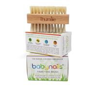 Lot de 2 Brosses à Ongles en Bois Baby Nails pour Nettoyer | Brosses à Ongles pour Nettoyer sous les Ongles des Bébés, Enfants et Adultes | Brosse de Gommage pour Mains de Toute la Famille