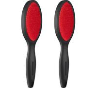 Lot de 2 brosses à peluches professionnelles pour poils d'animaux et vêtements - Brosse en velours/silicone double face avec certification CE/Oeko-TEX® - Réutilisable - Pour canapé/voiture (5 000 +