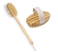 Lot de 2 brosses à poils en bambou 42