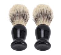 Lot de 2 brosses à raser avec poignée ergonomique pour homme - Mousse efficace - Pour coiffeur