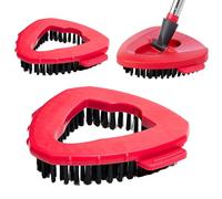 Lot de 2 brosses à récurer compatibles avec Vileda Turbo Spin Easywring - Tête de brosse multifonction - Brosse à récurer pour lavabo, carrelage, salle de bain, baignoire