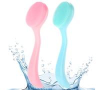 Lot de 2 brosses à récurer en silicone pour le visage - Pour nettoyer et exfolier - Élimination des résidus de maquillage