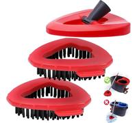 Lot de 2 brosses à récurer et 1 tête de Balai Rotatif, Base de Rechange pour O Ceda et Viled EasyWring 1 réservoir Système de Nettoyage pour Salle de Bain, Cuisine, Mur, carrelage