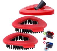 Lot de 2 brosses à récurer et 1 tête de Balai Rotatif,Base de Rechange pour O Ceda et Viled EasyWring 1 réservoir Système de Nettoyage pour Salle de Bain,Cuisine,Mur,carrelage