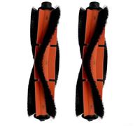 Lot de 2 brosses à rouleau centrales pour Mova M1 pour Trouver M1 pour robot Ropo Slim Aspirateur Pièces Rouleau de poils en nylon pour nettoyage en profondeur des sols