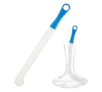 Lot de 2 brosses à verre à vin à long manche, brosse de nettoyage pour verre de cristal, brosses à lunettes pour laver les verres (41,5 cm)